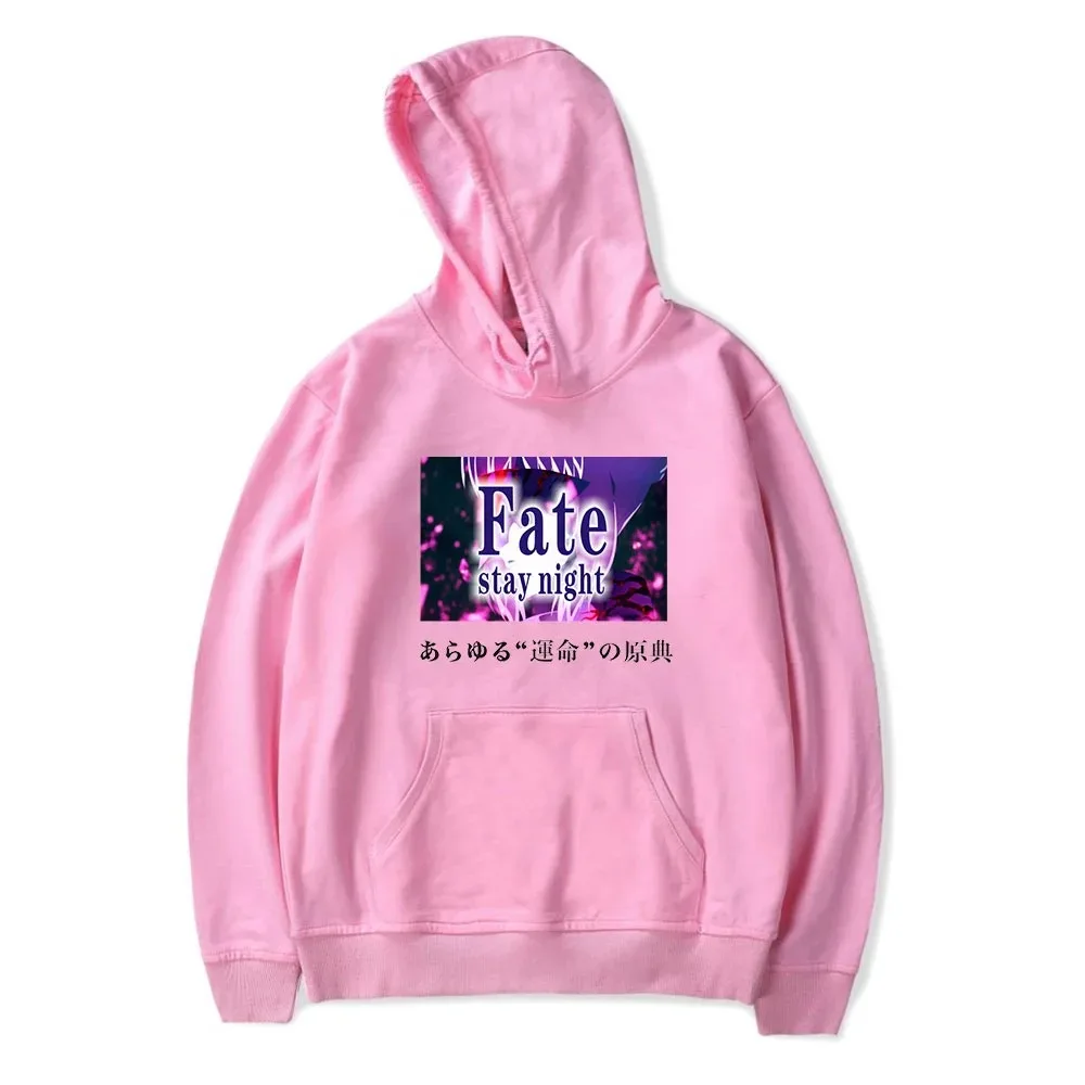 Anime fate stay night cosplay hoodie harajuku sweatshirts streetwear hip hop pullover com capuz jaqueta casual agasalho 2024