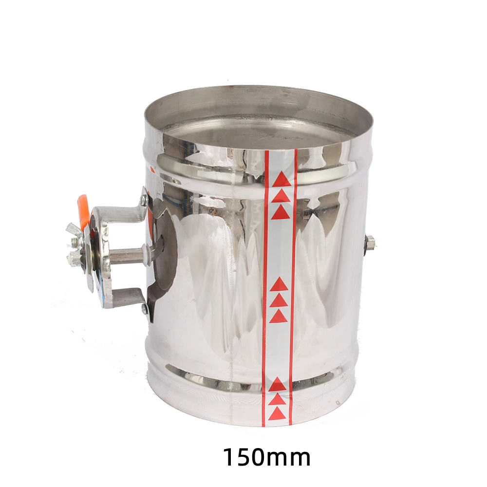 6" Stainless Steel 201 Manual Damper Duct Vent Air Flow Adjusting Check