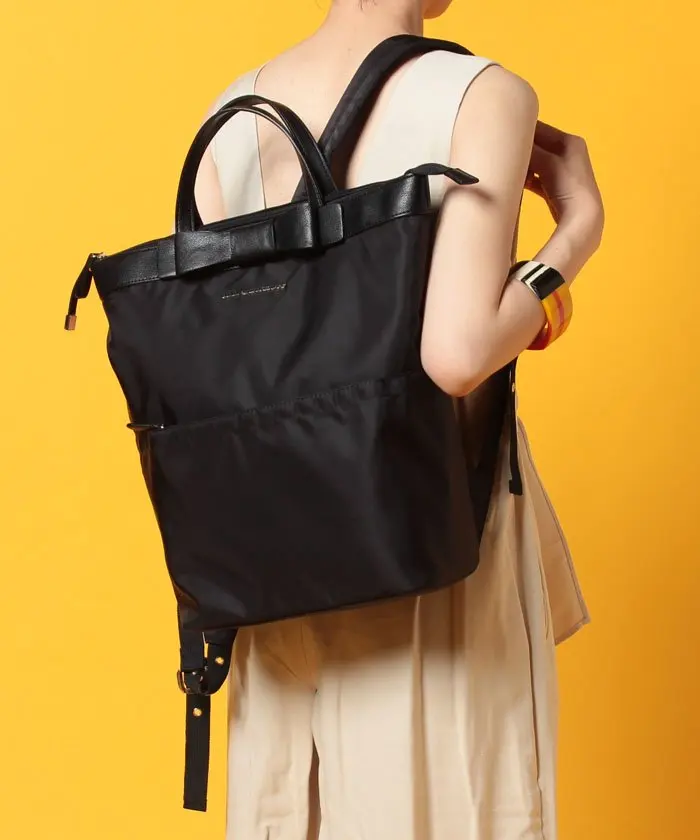Japanese Style New Practical Backpack Women's Elegant Canvas Backpack Nylon Student Female Cute Bow Backpack Schoolbag