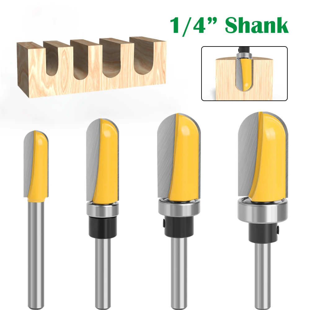 1/4Inch Shank Diameter Bowl Tray Router Bit Round Nose Milling Cutter