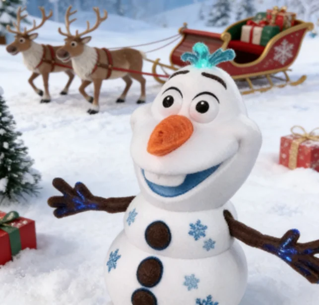 Peluche Olaf La Reine des Neiges - Cadeau Noël Hiver