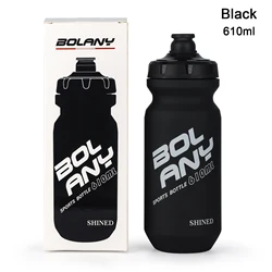 BOLANY Leak-Proof Cycling Water Bottle - 610ML Squeeze Bottle for Outdoor Sports & Fitness (Black)