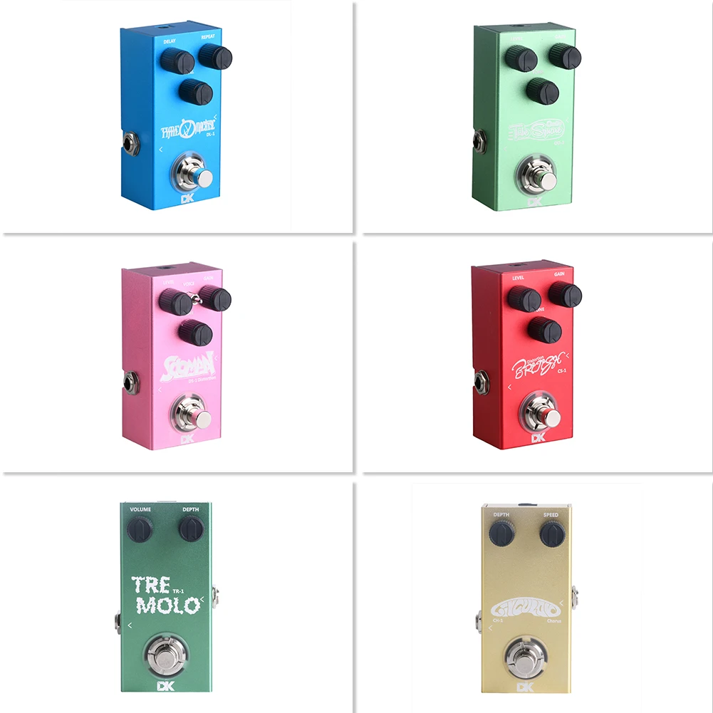 

Metal Electric Guitar Pedal Mini Pedal Chorus/Distortion/Delay/Trill Single Block Effect Processor Music Ambience Accessories