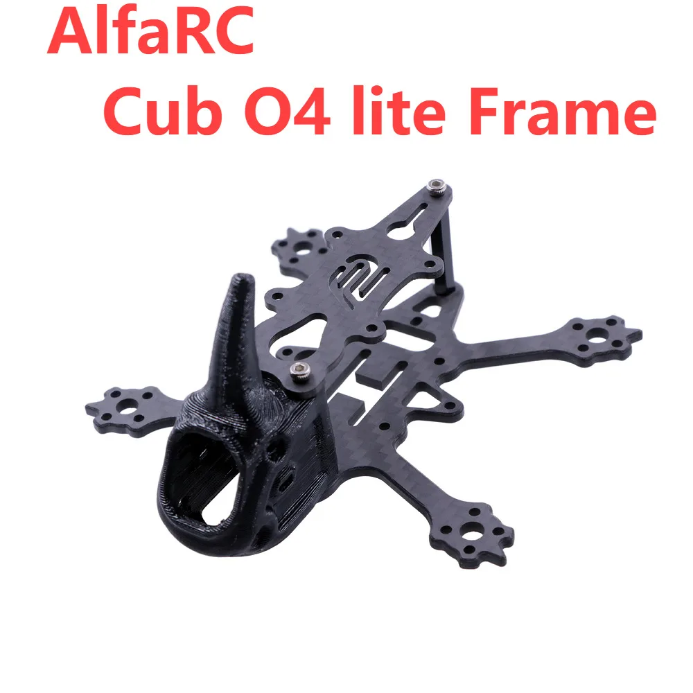 ชุดโครงเครื่องบินโดรน AlfaRC Cub ขนาด 2 นิ้ว พร้อมใบพัด สำหรับ FPV RC Racing Drone รองรับ DJI O4 Lite Elrs 5.8G VTX Turbo Eos2 F722 มอเตอร์ 1103 1104 1106 1204