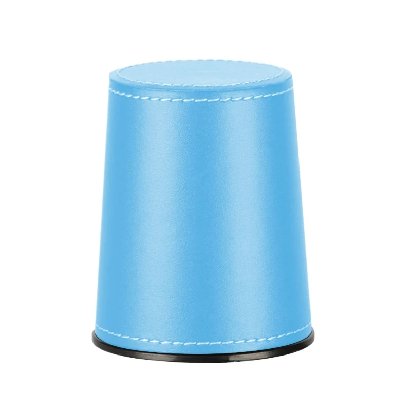 PU Leather Dices Cup Flannel Interior Quiet Shaker Cup Entertainment Dices