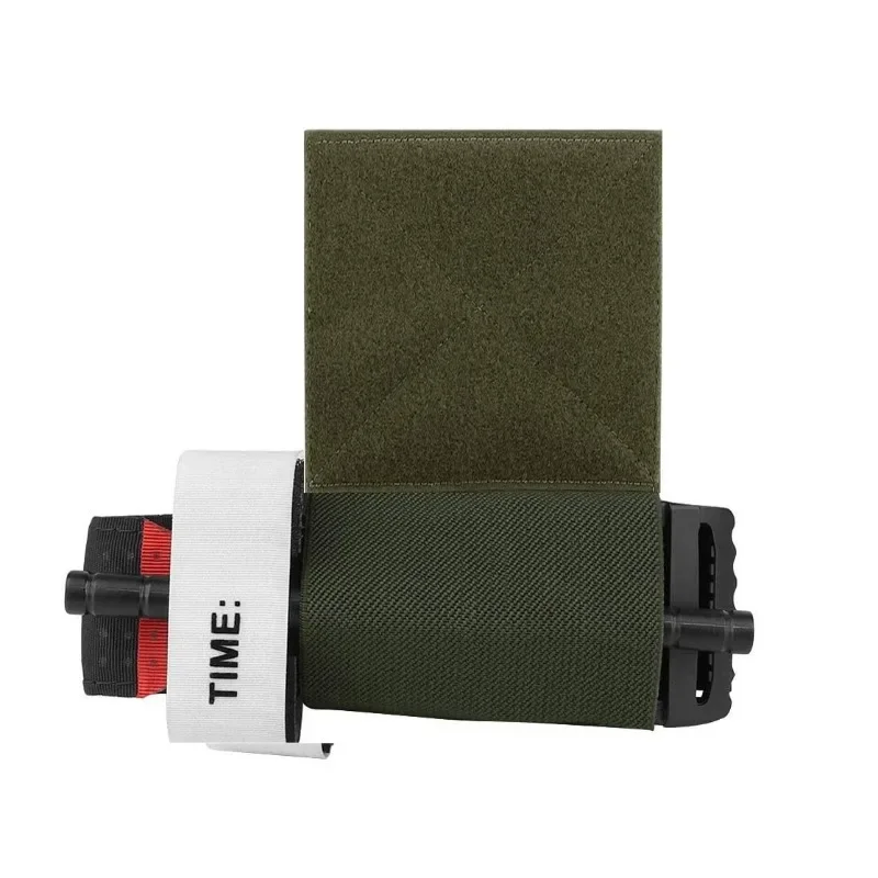 1/2pcs Elastic Tourniquet Holder with Hook & Loop Outdoor EDC Pouch Plate Carrier Chest Rig Vest Belt Carry EMT Storage Holder tourniquet holder