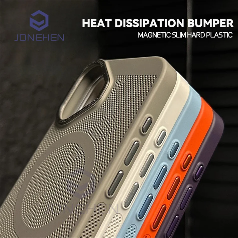 Magnetic Breathable Honeycomb For Magsafe Case For Iphone 16 15 14 Plus 