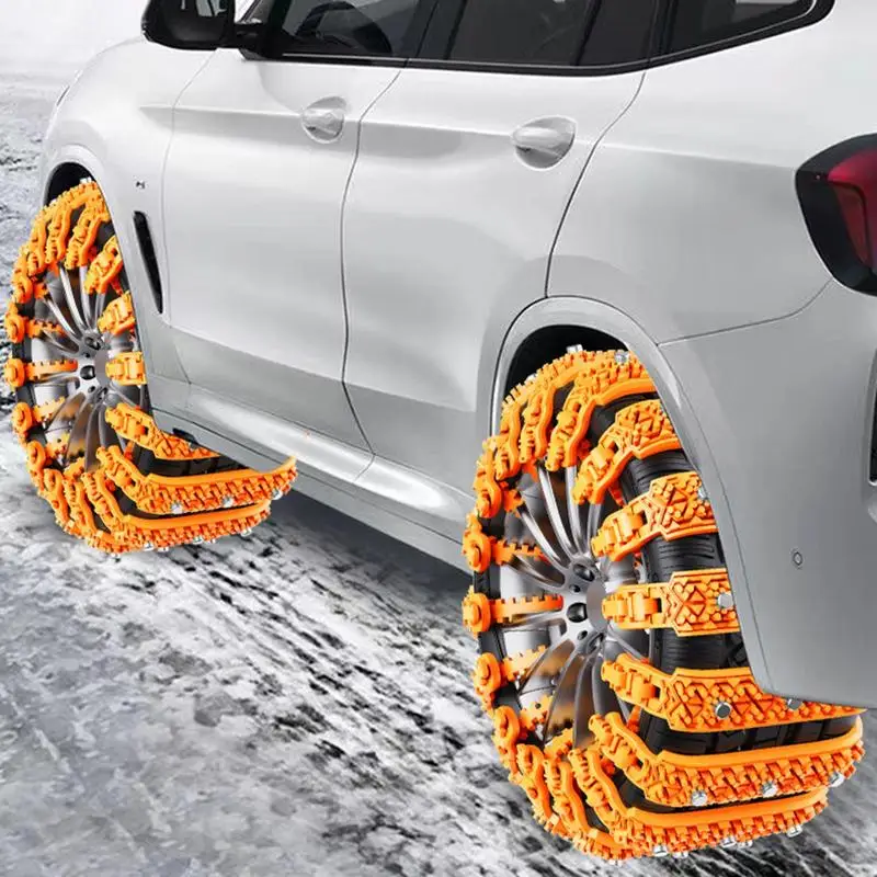 10pcs/set Winter Car Tires Snow Chains Auto Wheel Tyre Anti-skid Chains Portable Car Mud Tires Cable Belt For Winter Auto