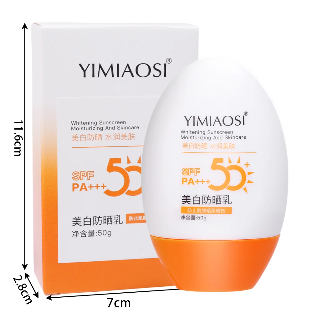 thumbnail image 1 of Crema solar portátil de textura humectante, fácil de absorber, crema solar blanqueadora para rostro y cuerpo, 50 g, bloqueador solar antienvejecimiento con control de grasa, 1 of 6