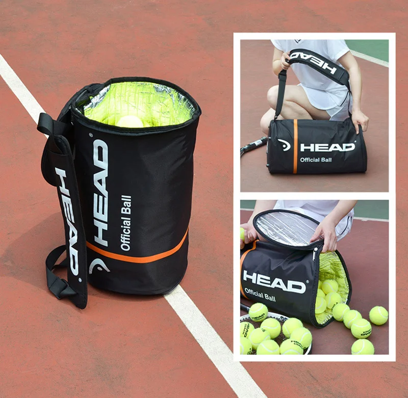HEAD Large Capacity Tennis Bag For 100 Pcs Tenis Balls Bucket Bag With Heat Insulation Tennis Balls Bag Tennis Padel Ball Bolsas 3