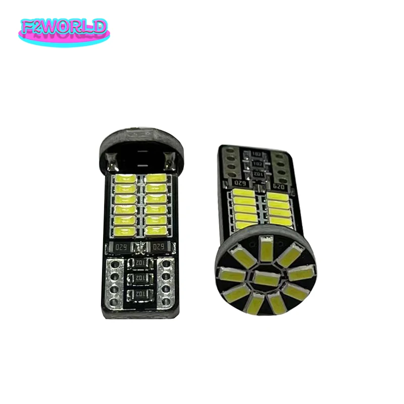 

50PCS T10 W5W Canbus Led 168 194 LED Bulb 34SMD Car Side Marker Light License Plate Lamp White 12V