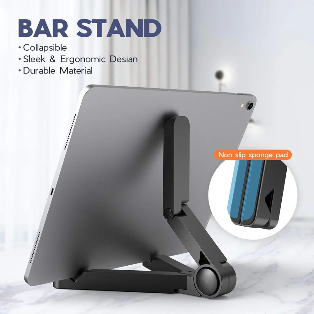 Adjustable Folding Desktop Tablet and Mobile Phone Stand