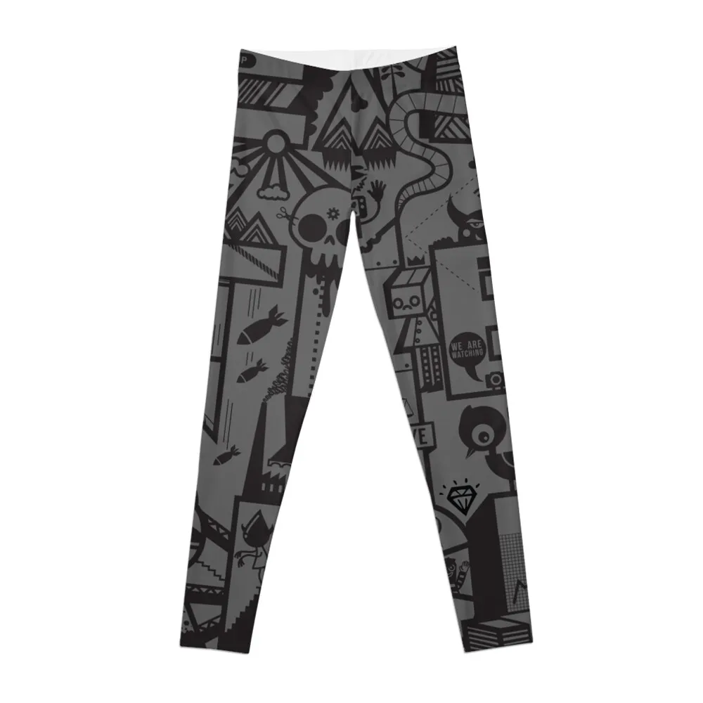 

EAT THE RICH Leggings active wear push up tights for Womens Leggings