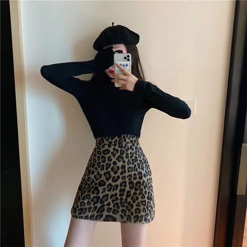 Gonna Donna Gonna Mini Scamosciata Con Stampa Zebrata E Leopardata