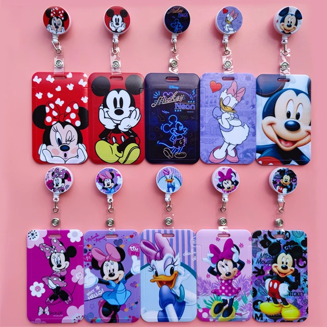 Id Card Holder Retractable Disney  Disney Business Card Holder - Disney Id  Card - Aliexpress