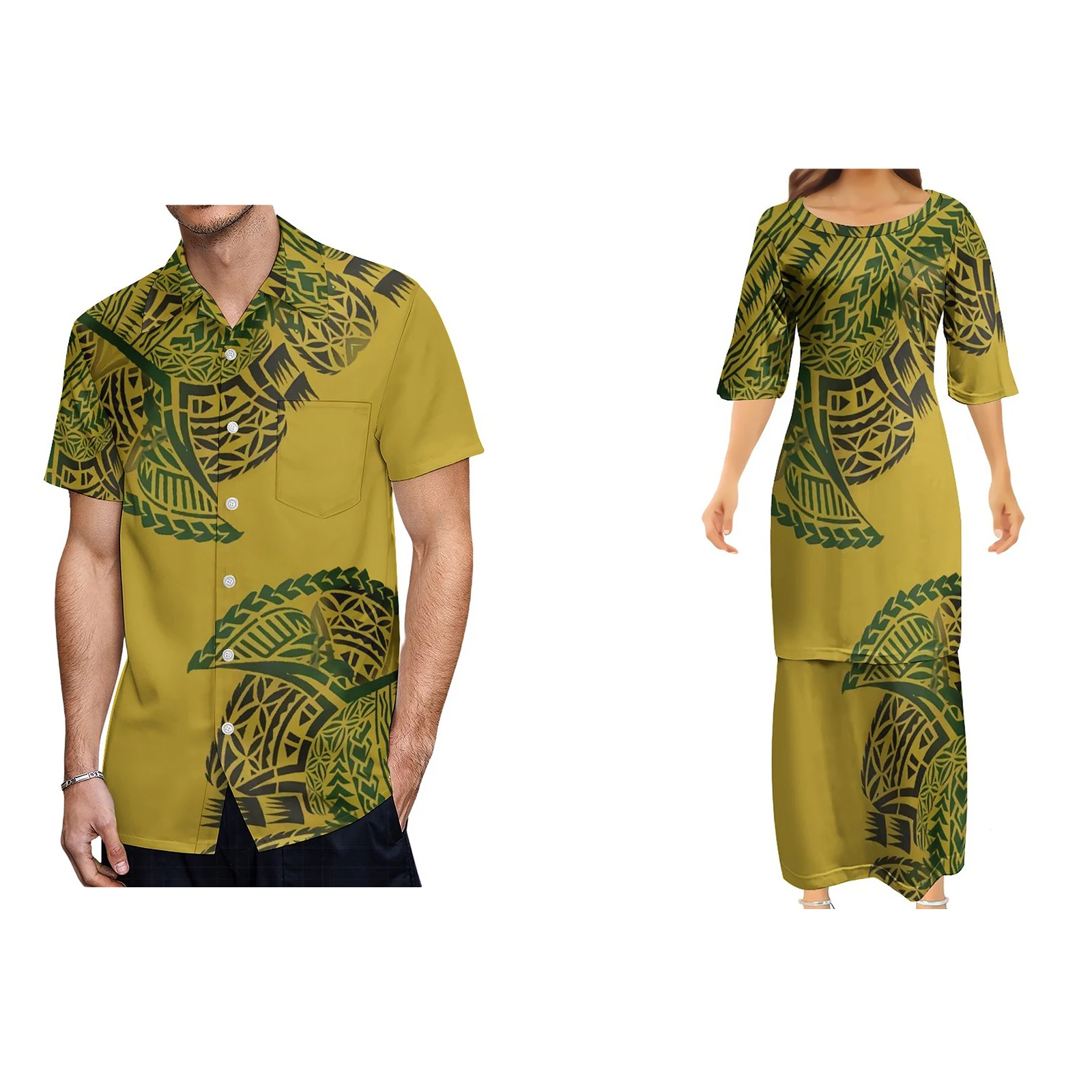 Tanie Hurtownie Pacific Island wysokiej jakości 7XL Samoa plemienne sukienki Puletasi sklep