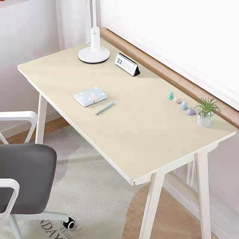 Rectangular waterproof tablecloth Leather table cover Study desk Solid