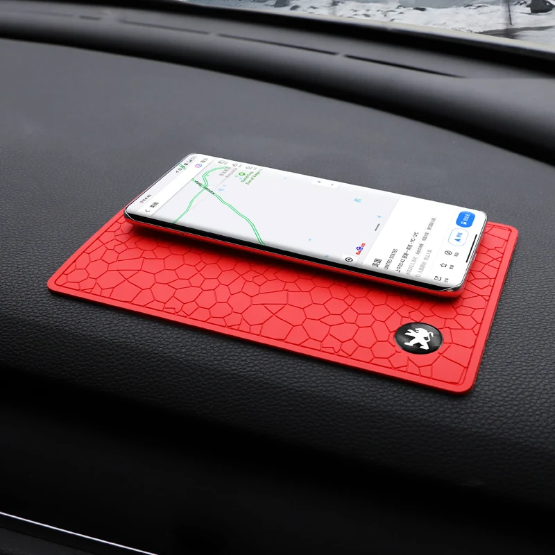 Car Interior PVC Anti-Slip Pad Sticky Storage Pad For Peugeot 408 4008 308 3008 Rifter 5008 508 2008 208 301 RCZ 407 108 608 107 car interior anti slip pad