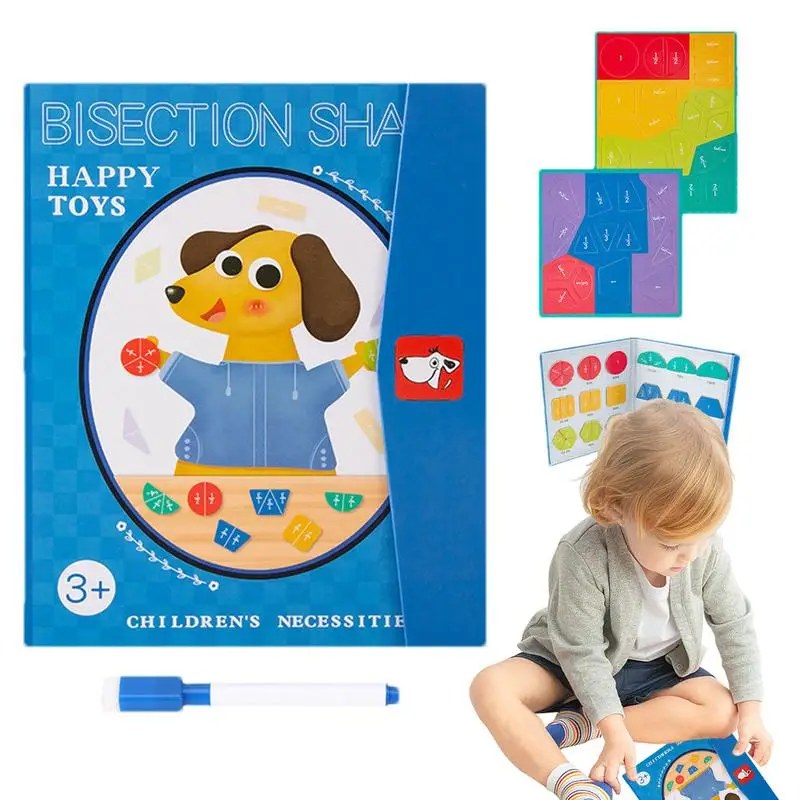 

Монтессори математические материалы смешные фракции манипуляторы Фракционные игры математический обучающий инструмент фракции Обучающий набор