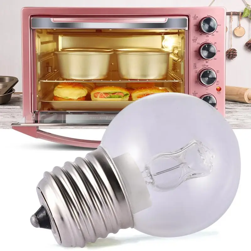 Bombillas de repuesto para horno, 40 W, para horno, estufa, refrigerador,  microondas, incandescentes, enchufe G45 E26/E27 de alta temperatura, blanco