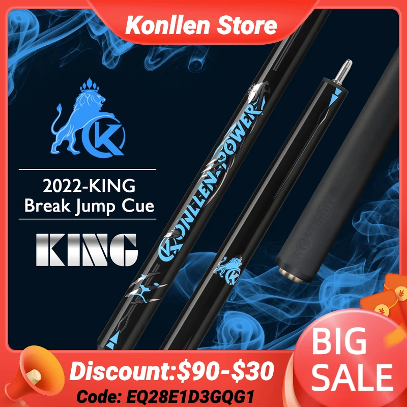 2023 Konllen Punch Jump Cue12.9mm 148cm Carbon Cue 3 Pieces Break Jump