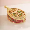 Enameled and Bejeweled Pipa Flower Qin Jewelry Box Hand Painted Trinket Boxes Home Table Decor Girl Gift ﻿ 3