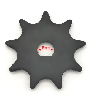 #410 9T Rasoio Elettrico Scooter Pignone Gear E300 Trasmissione A Catena Ebike Unite Motore My1016 Pignone Per #410 1/2 "X1/8" Catena Della Bicicletta