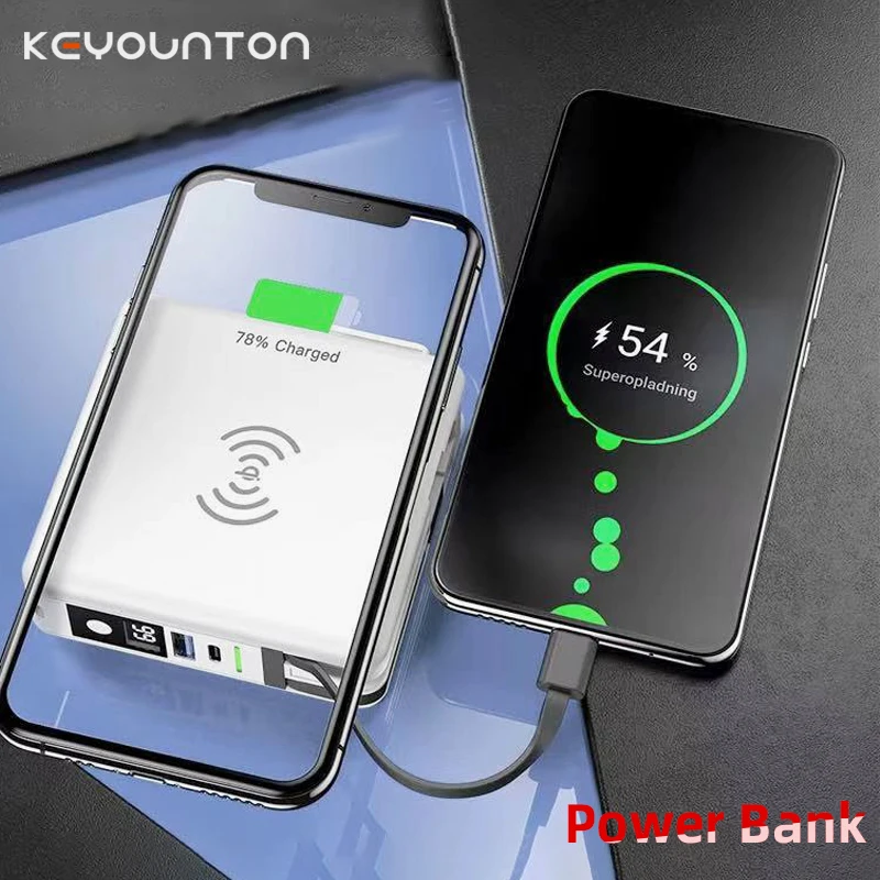 

Портативное зарядное устройство с кабелем QC 10000 3,0, 15 Вт, 4,0 мАч