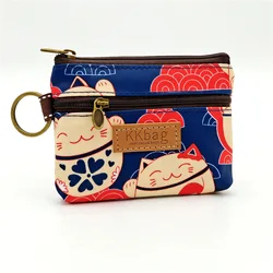 Adorable Animal Zipper Wallet: Stylish Coin & Card Holder (Lucky Cat)