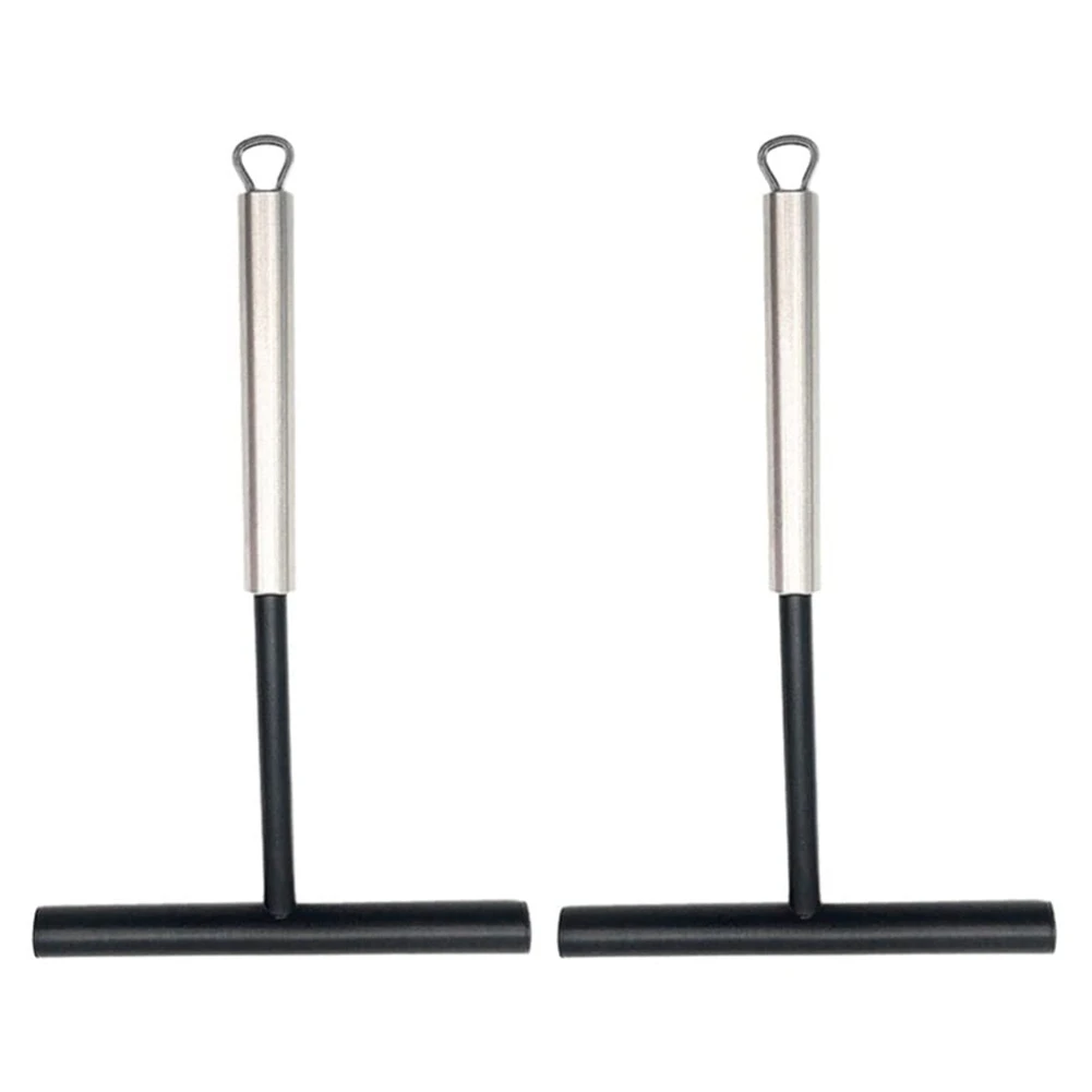 Pancake Tool 2Pcs Crepes Distributors Silicone Stainless Steel Spatula Spreader For Pancakes Baking