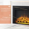 Electric Fireplace Insert with Front Trim Kit, Fire Crackling Sound, 750W/1500W Heater, Remote Control Electronic Fireplace 3