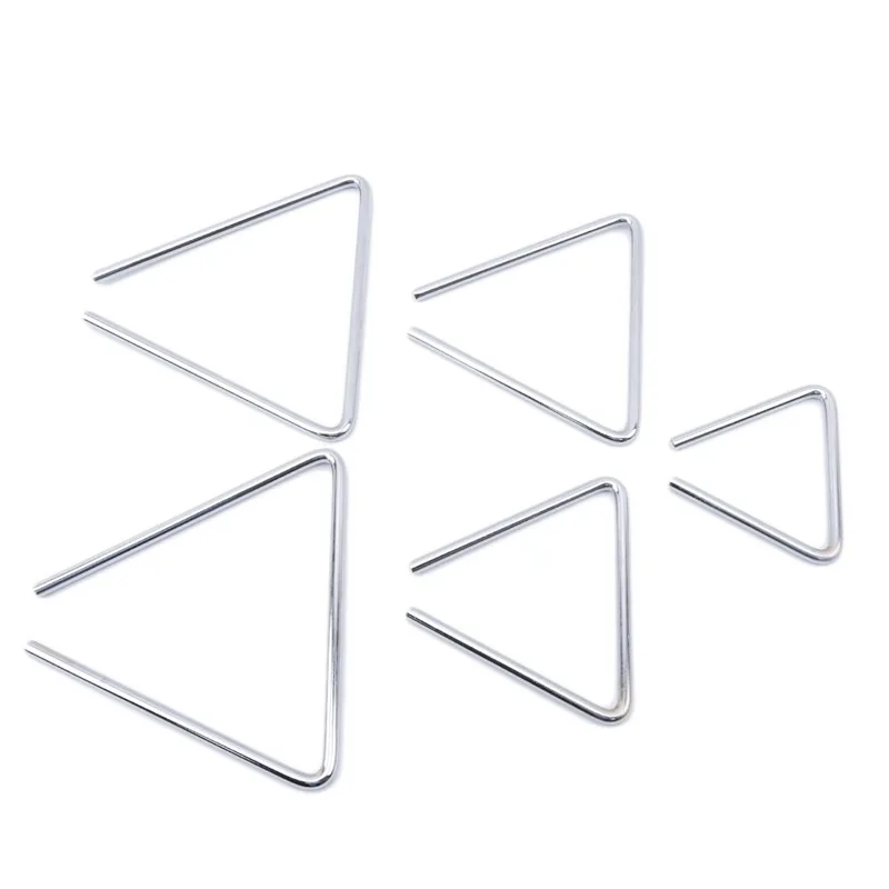1Pc Triangle Orff Musical Instruments Band Percussion Educational Musical Triangolo for Children 4/6 inch