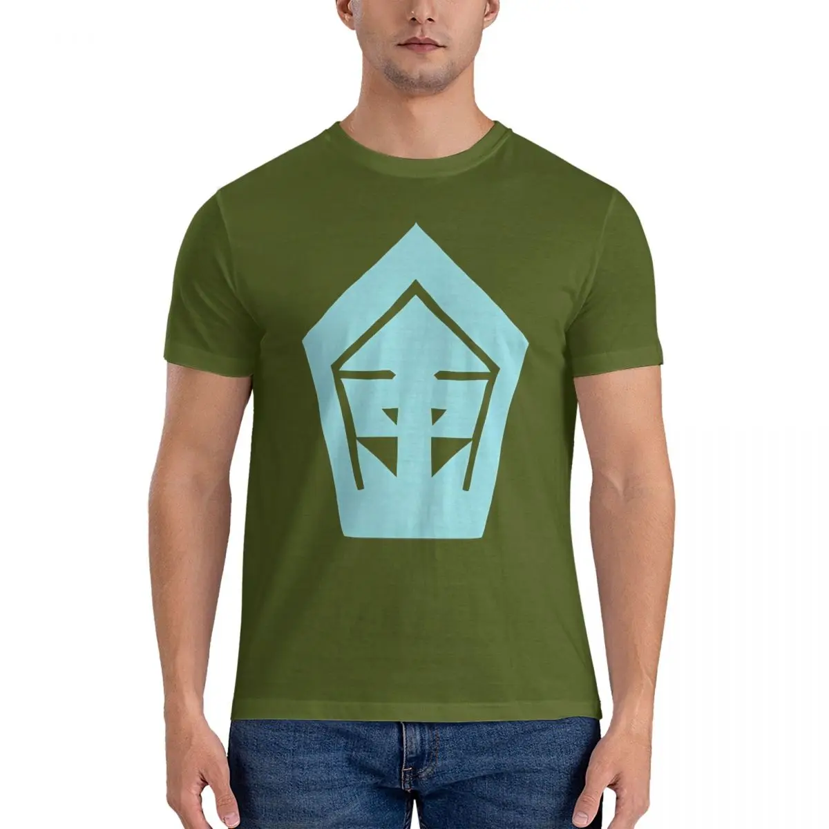 thumbnail image 1 of Camisetas de Adaman (réplica de cosplay de PLA PKMN) con el logotipo del escudo del clan japonés, camiseta creativa de manga corta y cuello redondo, 1 of 7