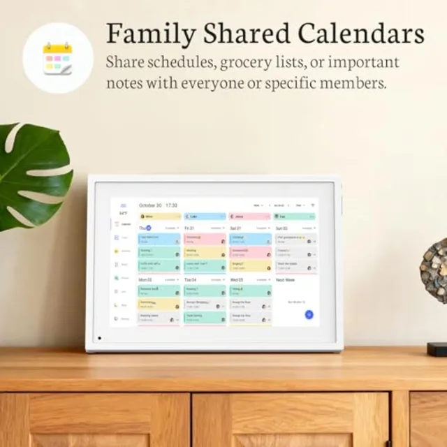 Digital Calendar, Touch Screen Smart Calendar Interactive Display, Chore Chart, to-Do List, Meal Planner, Electronic Planner wi