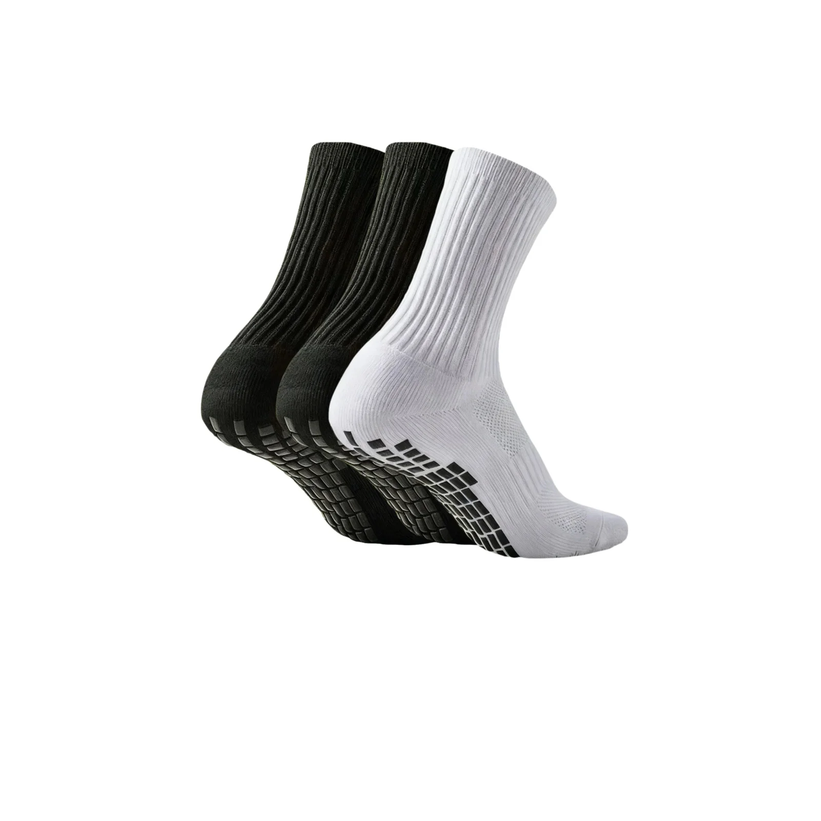 Enhanced Performance Anti-Slip Silicone Grip Sports Socks - Breathable for Training and Running