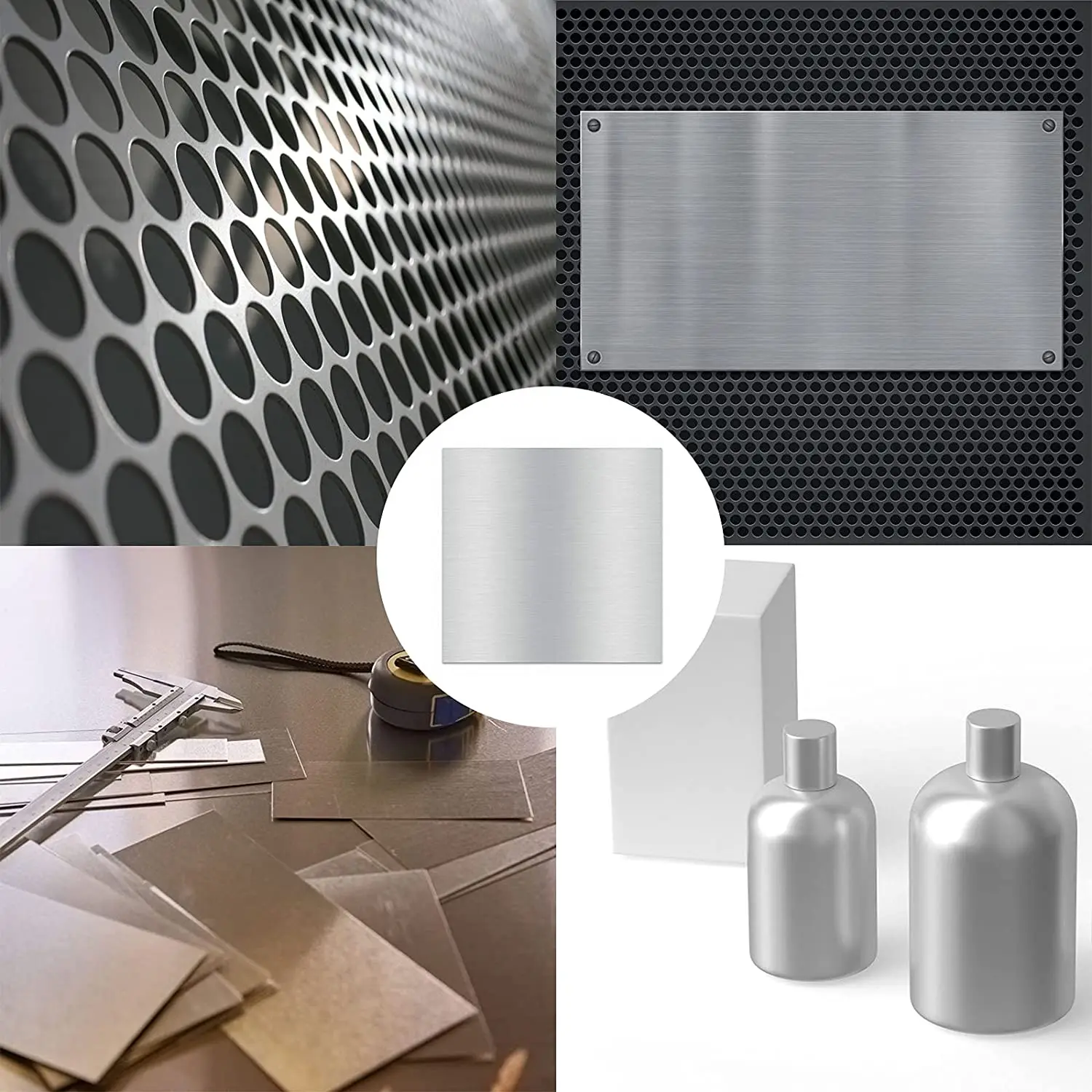 Premium Square Aluminum Plate - Versatile DIY Material for Laser Cutting, Thickness Options 0.3-10mm, Multiple Size Selections