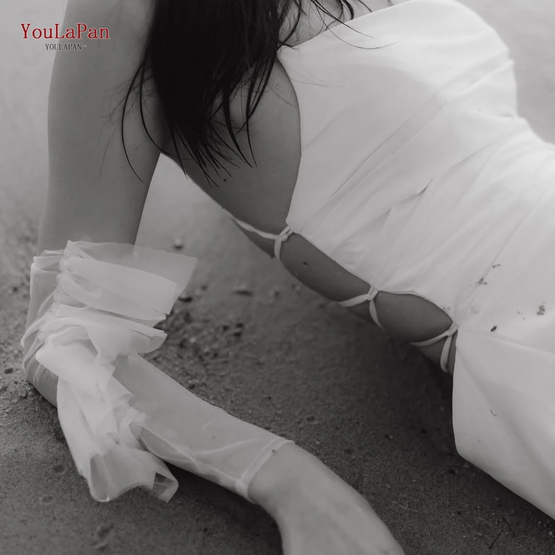 TOPQUEEN 우아한 신부 장갑 주름 장식 메쉬 장갑 웨딩 장갑 팔꿈치 길이 핑거리스 탈착식 슬리브 VM134