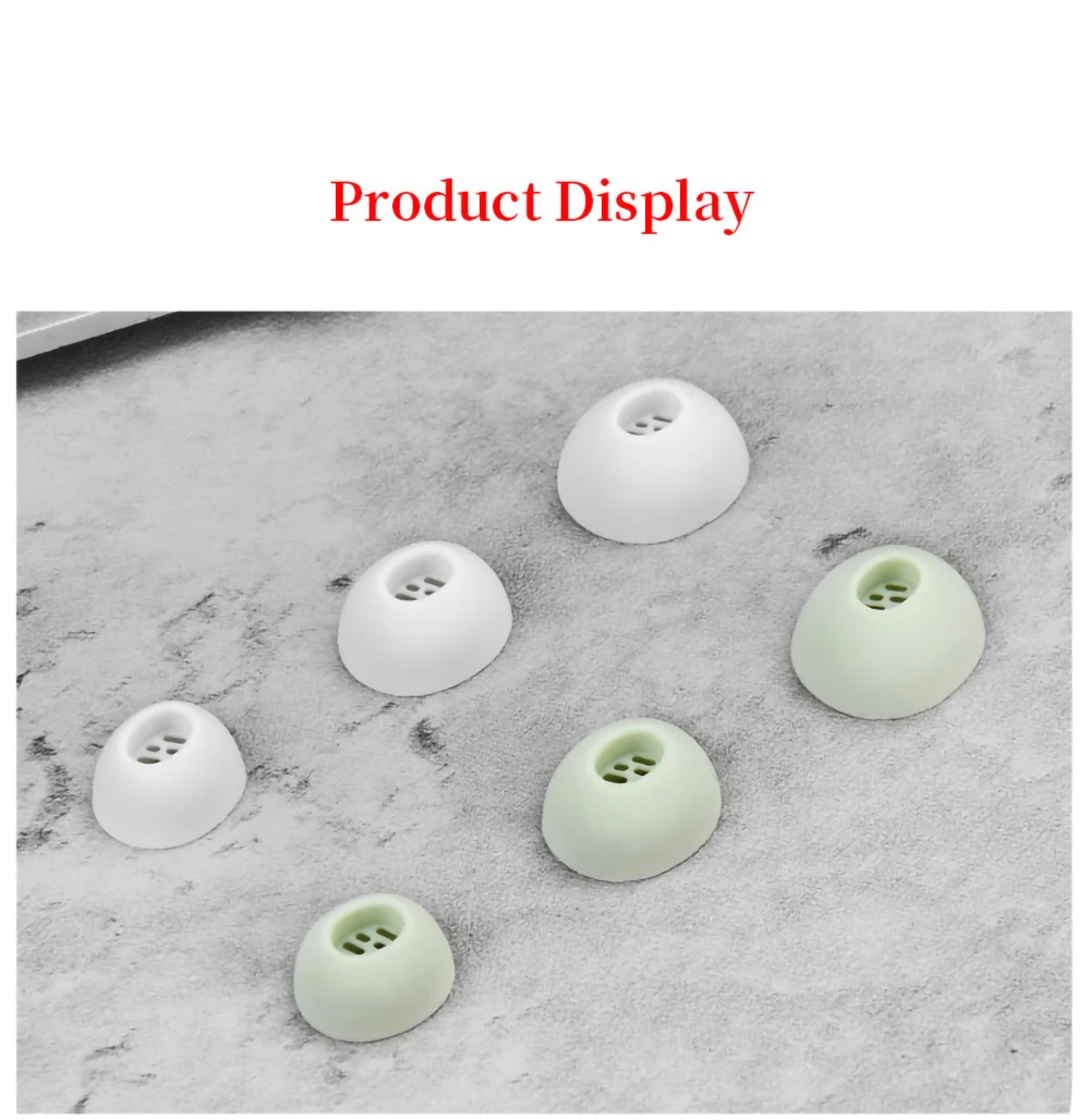 6Pcs Silicone Ear Tips for OPPO Enco Free3 TWS Earbuds Eartips Enco Free 3 Ture Wireless Earphone Tips