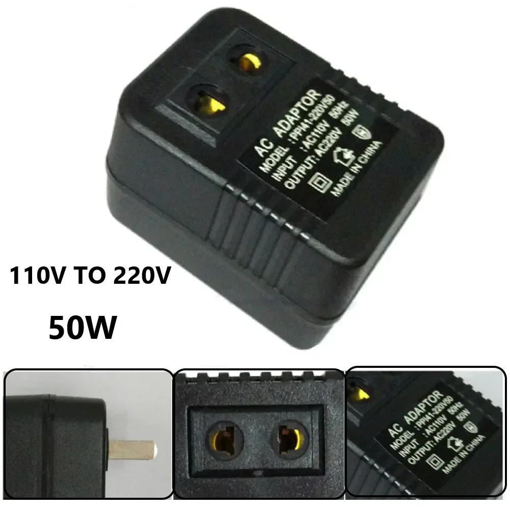 AC 220V To 110V Power Converter Step Down Transformer Travel Adapter Voltage Converter Regulator EU 50W/100W Electrical Equipment voltage regulator voltage converter power transformer