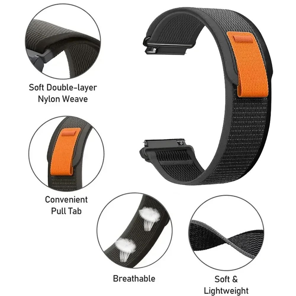 Durable Nylon Strap Watch Wristband in Multiple Sizes