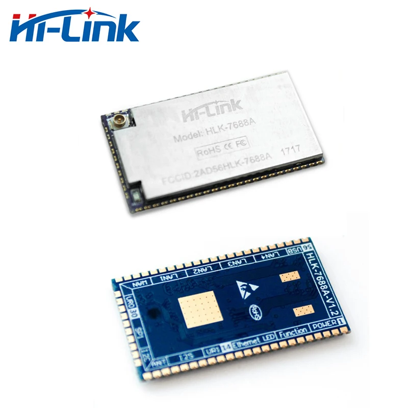 Free Shipping Hi-Link HLK-7688A Evaluation board UART serial port wifi module SPI wireless MT7688AN chip Openwrt version 4