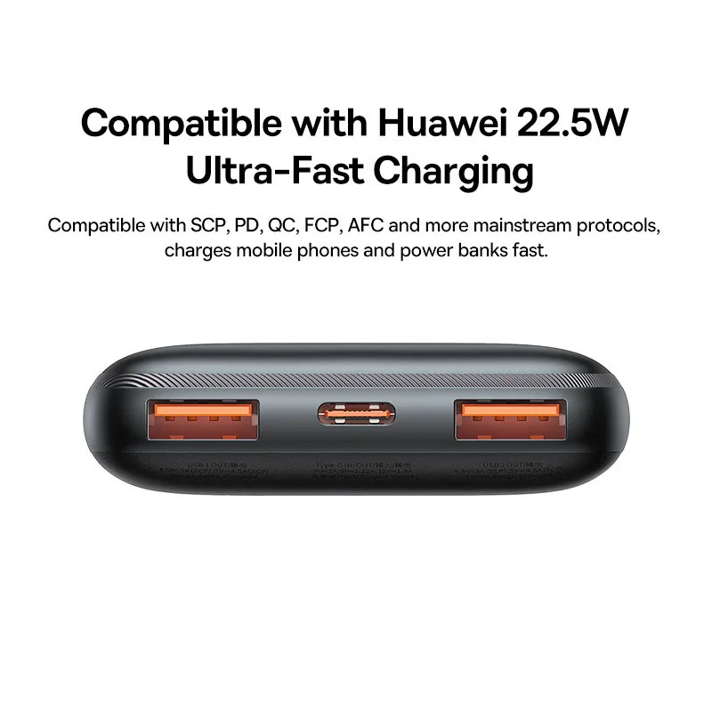 Batterie externe compacte 3 ports (20K) avec PD de 20 W