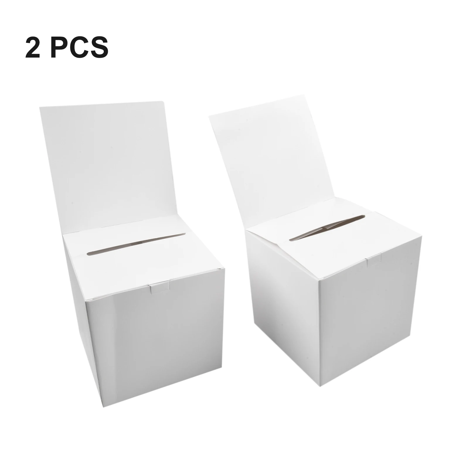 Instruction Lightweight Ballot Box Ballot Box Lightweight Donation Box Removable Header Board Suggestion Box White