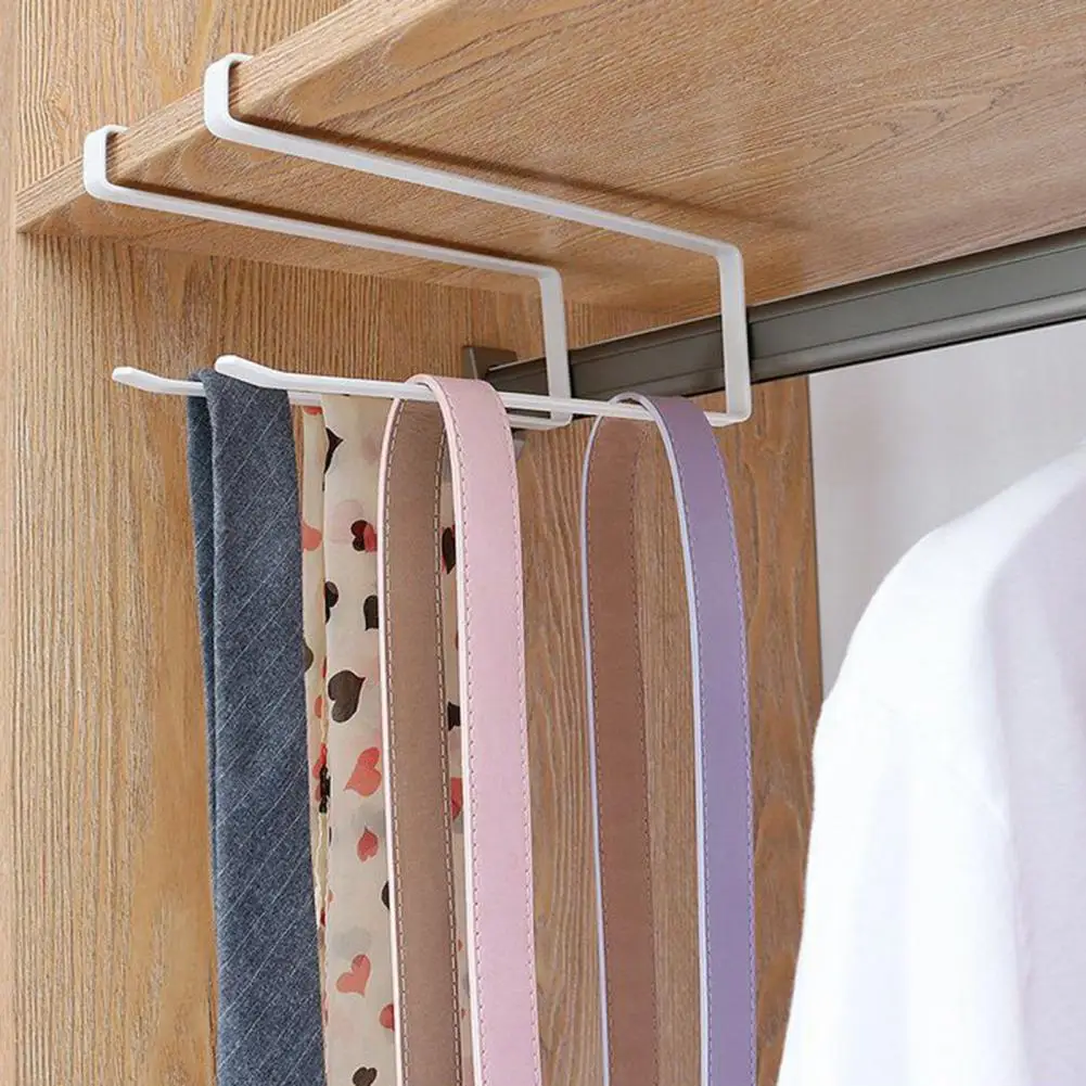 Toilet Paper Holder S-shaped Wrought Iron Punch-free Multi-use Toilet Paper HolderBathroom Towel Rod Washroom Supplies