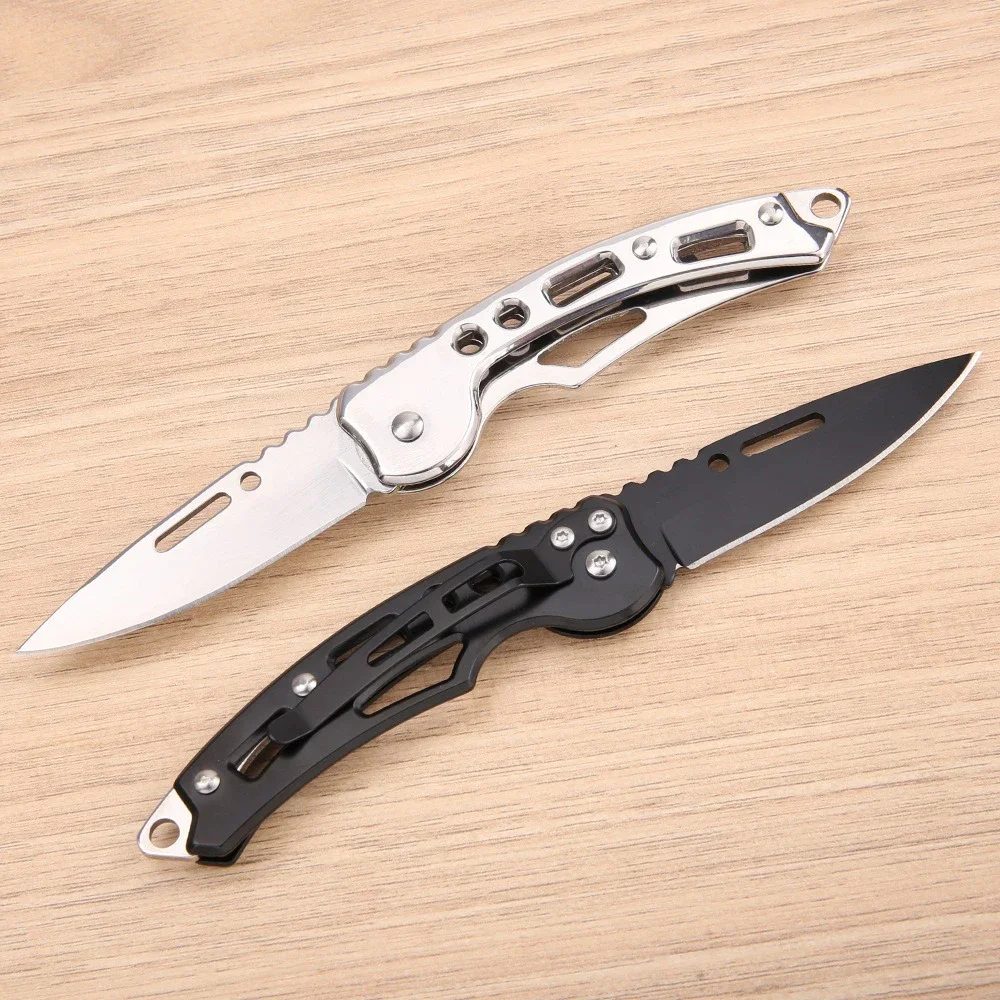 Stainless Steel Keychain Folding Knife Outdoor Carrying Knife Mirror Sharp Pocket Knife Fruit Knife Folding Knife Outdoor Tool 3