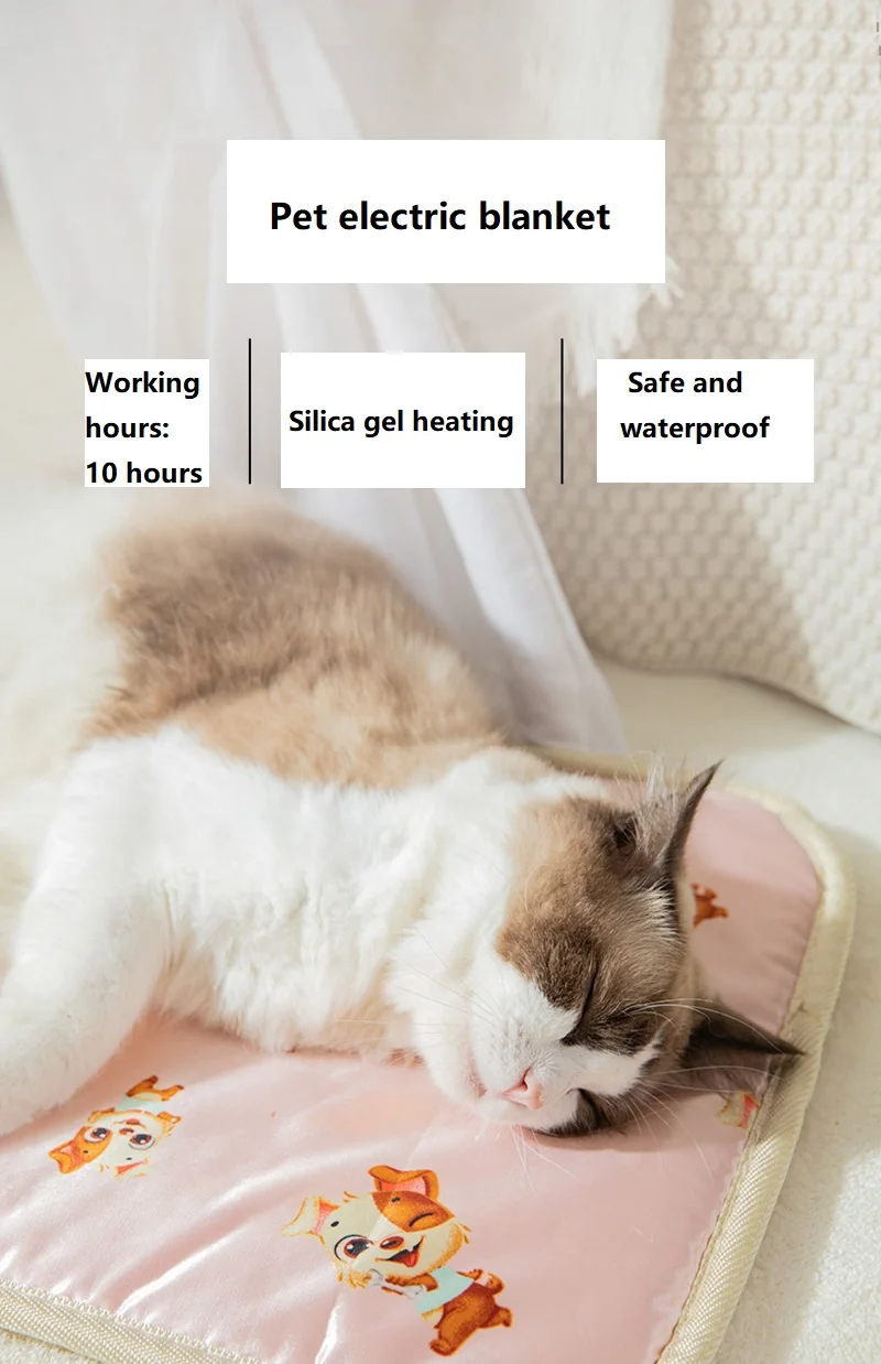 Pet Electric Blanket Cat's Constant TemperatureIn Winter Pet Heating Pad  Small Cat Heating Pad Special For Dogs Free protective