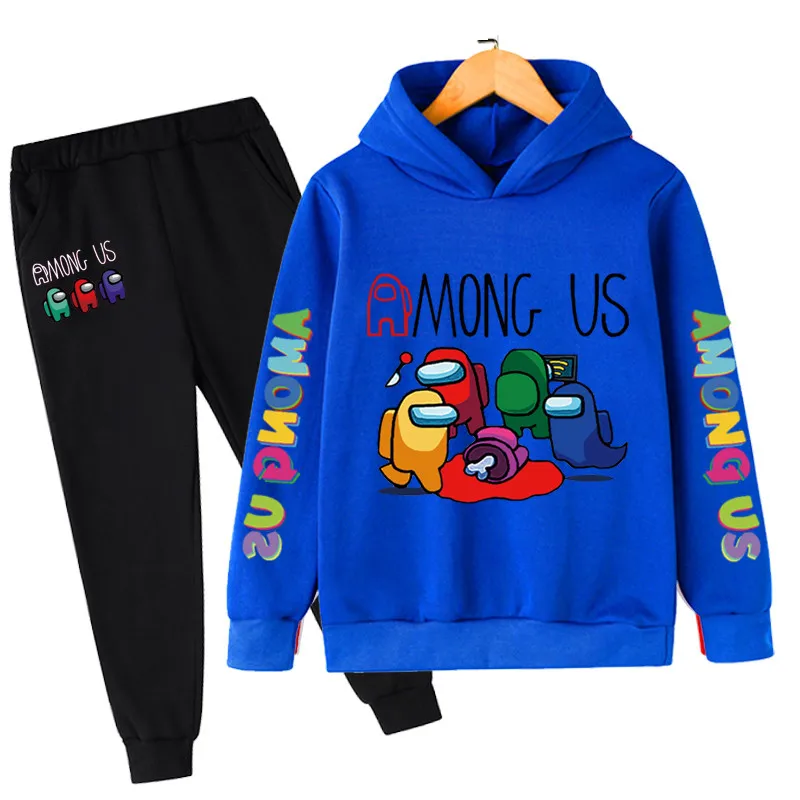 New Funny Among Us Game Boy Clothes Kids Clothing Sets Fall Long Sleeve Sweatshirt Sets Printed Baby Clothes 2 Piece Boy Sets baby pajamas for a girl