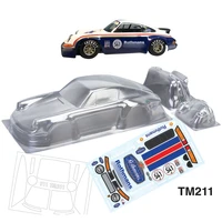 1/10 Mini Car 210mm Rc Bodies Clear Lexan Body Shell W/Rear Wing W/Light Buckle for On Road Rc Drift Car M Chassis 210 Wheelbase 1