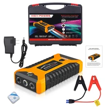 Auto Jump Starter Power Bank 20000mA 600A 12V Uitgang Draagbare Emergency Start-Up Oplader Voor Auto Batterij Booster