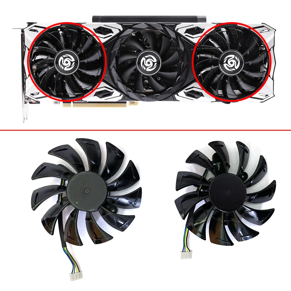Nuovo Ga92S2U 4Pin 87Mm Ventola Per Zotac Rtx 3080Ti Rtx 3060Ti Rtx 3090 Rtx 3060 Apocalypse Ventole Di Raffreddamento